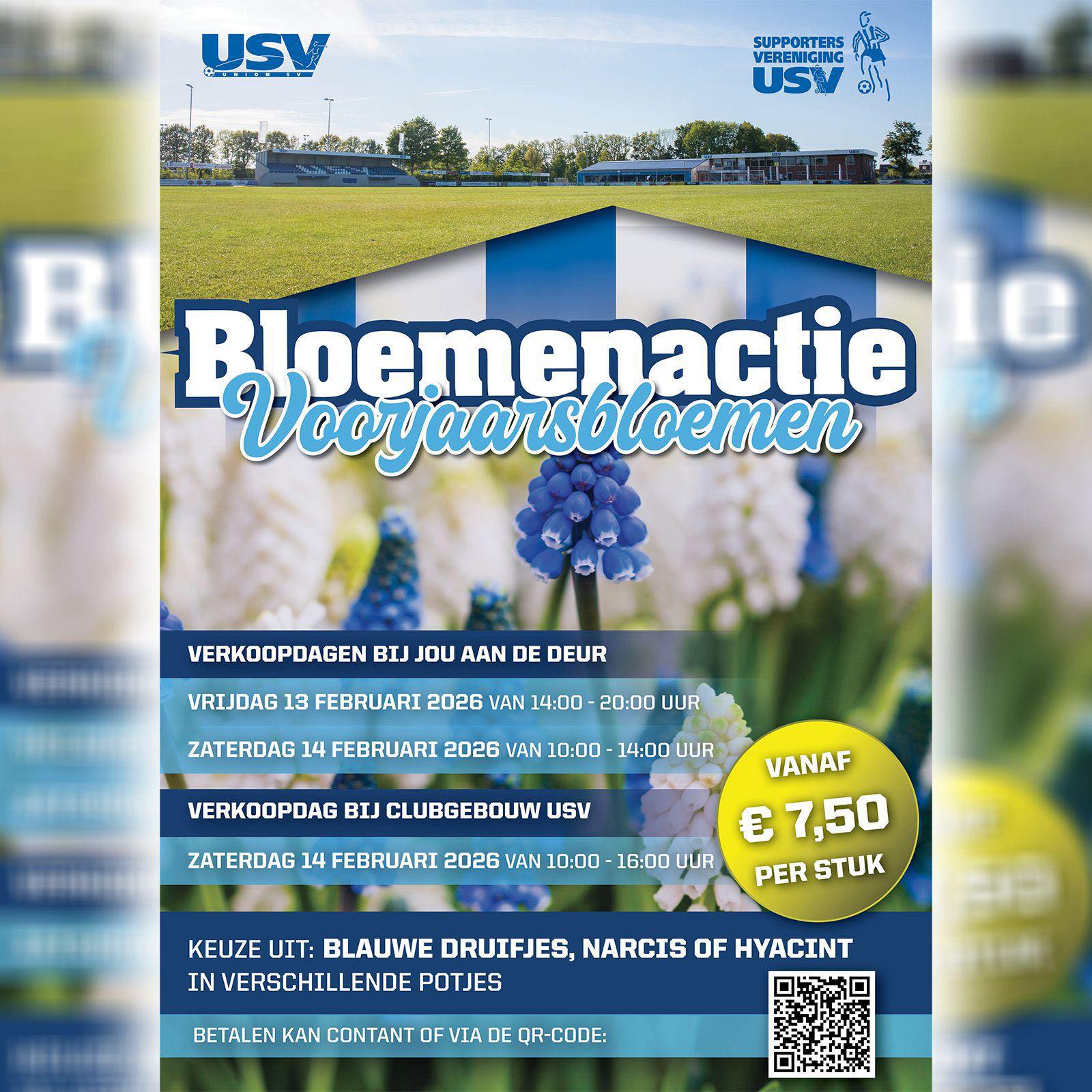 Supportersvereniging zegt het met bloemen