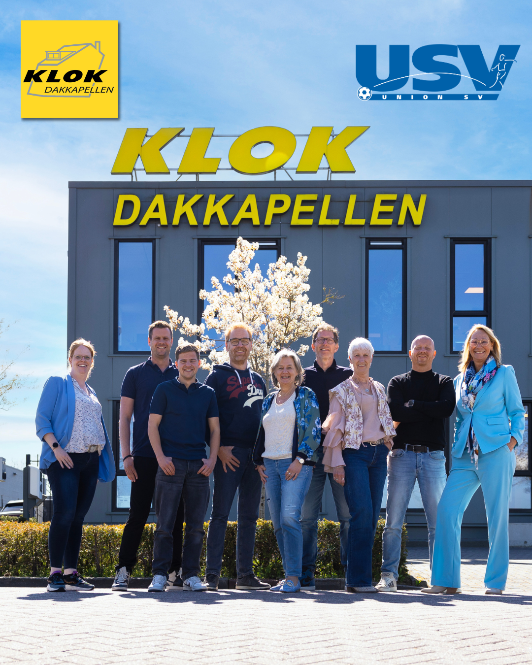 Klok Dakkapellen trotse sponsor van USV Nieuwleusen