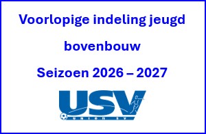 Voorlopige indeling nieuwe seizoen jeugdteams bovenbouw bekend