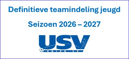 Definitieve teamindeling jeugd nieuwe seizoen bekend